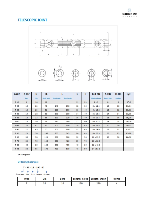 Telescopic Joint